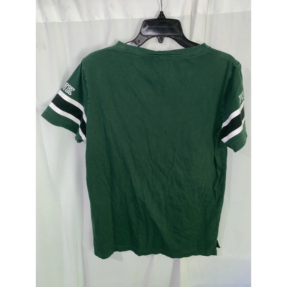 Victoria's Secret PINK NCAA OU Ohio University Bobcats Sequin Shirt Women Medium